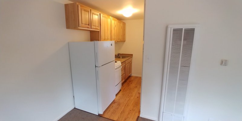 Apartment kitchen at Timber Ridge in Boulder.