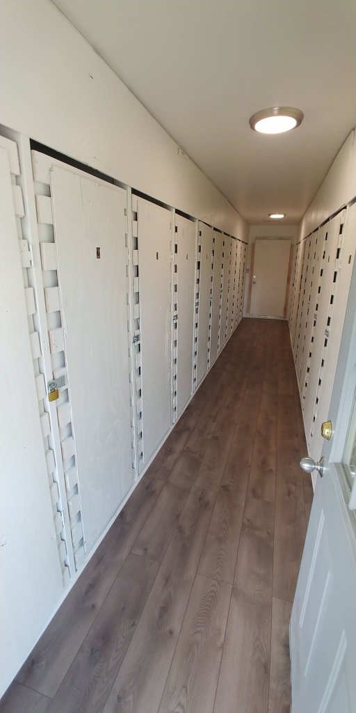 Storage units at our Boulder apartments.