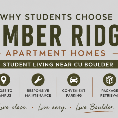 Students choose Timber Ridge Apartment Homes near CU Boulder for convenient student living, responsive maintenance, parking, and community amenities.